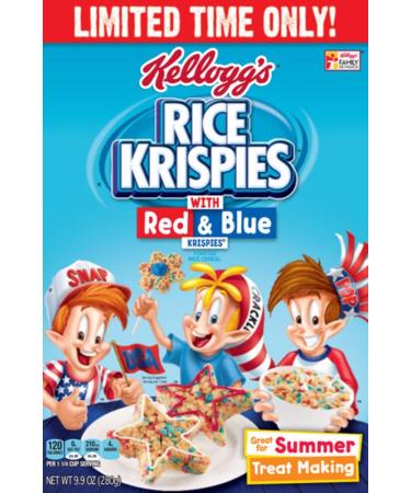 Kellogg's Rice Krispies Red & Blue Cereal (2 Pack)