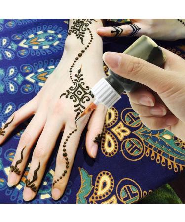 Xmasir Multi-Purpose Precision Applicator JAC Bottle for Henna - 2 Pieces 28 ml + 4 & 16 Needle Tips - Ideal for Fine Detailing - Buy Online on SooperMarket.com