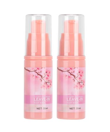 30ML 2 Bottle Hair Mask Sakura Extract Double Nourish Hair Care Serum for Repair Dry Split Ends Hair and Moisturize