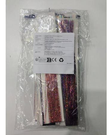 Huiguli 14 Colors 4200 Strands Hair Tinsel 35.5 Inches Hair Glitter Strands Shiny Colorful Straight Hair Extensions for Women Girls Party Cosplay Rainbow Hair Tinsel Kit (No Tools) 14 Colours - Buy Online on SooperMarket.com