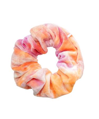 12pc Velvet Pocket Hair Scrunchies with Hidden Zipper Pocket - Cheetah & Tye Dye Colors - Buy Online on SooperMarket.com
