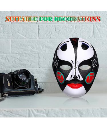 Aoriher 50 Pcs Paper Mache Full Face Masks for DIY Crafts - White Blank Masks for Men, Ideal for Mardi Gras, Masquerade, Art and Cosplay - Buy Online on SooperMarket.com