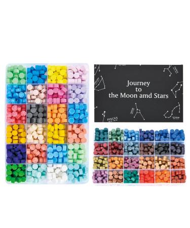 iteryou 1248 Pcs Wax Seal  Sealing Wax for Wax Stamp  Wax Stamp Seal for Wax Stamp  48 Colors Wax Seal Beads wax seal kit 4