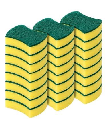 Kitchen Cleaning Sponges 24 Packs Eco Non-Scratch for Dish Cleaning Scrub Sponges Eco Non-Scratch for Dish Cleaning Scrub SpongesKitchen Cleaning Sponges