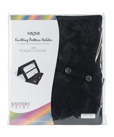 Knitter's Pride Magma Knitting Fold-Up Pattern Holder, 19.65 X 11.81-Inches Black