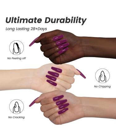 YTD Likomey Gel Nail Polish - 15ml Wine Purple UV Soak Off Varnish for Fall & Winter Nail Art - Raspberry Deep Plum Gel for DIY Manicure & Pedicure - CS017 0.5 Fl Oz - Buy Online on SooperMarket.com