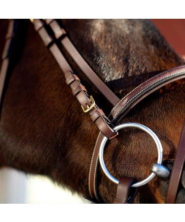 Horze Constance Padded Fancy Stitch Bridle w/Reins - Tan Horse - Buy Online on SooperMarket.com