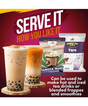 Fusion Select DIY Bubble Tea Kit Taro Flavor XL Boba Straws Shaker Bottle 2 Packs Quick Cook Tapioca Pearl 2.2lb Taro Bubble Tea Authentic Taiwanese Asmr Drink - Buy Online on SooperMarket.com