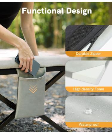 Willpo CertiPUR-US Foam Camping Mattress | Portable Roll Up Sleeping Pad for Travel Cot | Waterproof Cover & Travel Bag | Small Size 75 X 24 X 2 - Buy Online on SooperMarket.com
