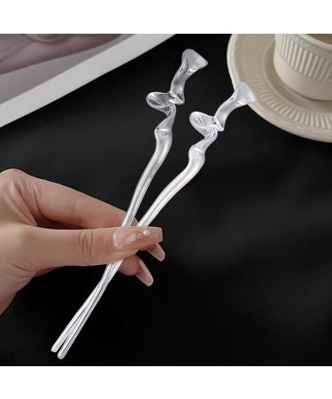 DHWEKU 2 pieces women's hair sticks retro hair sticks hair sticks for long hair beautiful and elegant holds the hair firmly suitable for hair styling design for decorative hair firm hairstyle - Buy Online on SooperMarket.com