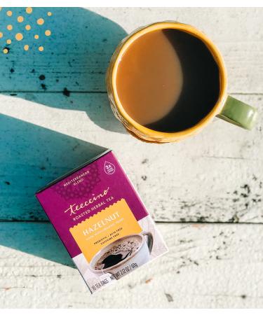 Teeccino Roasted Herbal Tea - Medium Roast Hazelnut, Caffeine Free, 10 Tea Bags (2.12 oz) - Buy Online on SooperMarket.com