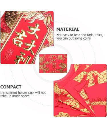 TEHAUX 30pcs Spring Festival Red Pocket Chinese Hong Bao Chinese Money Envelopes Red Envelopes Cash Envelopes 2024 Red Packets Money Packet Money Bag Dragon Packets China Paper Wedding - Buy Online on SooperMarket.com