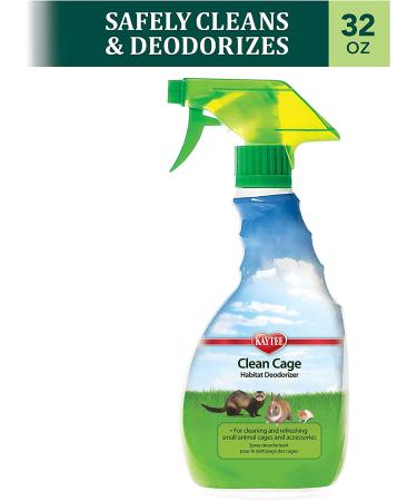 Kaytee Clean Cage Habitat Deodorizer Spray 32oz - Eliminate Odors and Freshen up Your Pet's Home - Buy Online on SooperMarket.com