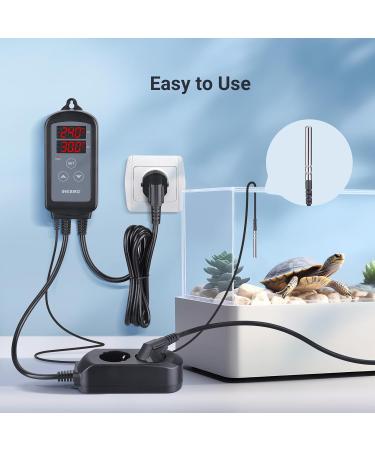 Buy Inkbird ITC-2T Thermostat - Digital Temperature Controller for Terrariums Greenhouses & Reptile Care | Dual Heating Sockets Day/Night Timer & Alarm Function - International Shipping Available - Buy Online on SooperMarket.com