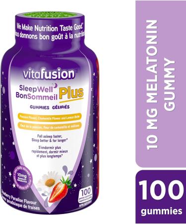 Vitafusion Sleepwell Plus Adult Vitamin Gummies 10mg Melatonin Per Daily Dose & D3 Adult Vitamin Gummies 1000 IU Vitamin D3 Daily Dose Supports Bones & Teeth* 150 Count - Buy Online on SooperMarket.com