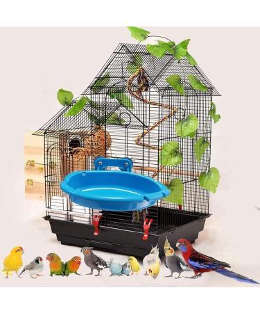 Hanging Bird Bath Tub for Parrot Cage - Shower Box, Feeder & Water Tray Accessories - Buy Online on SooperMarket.com