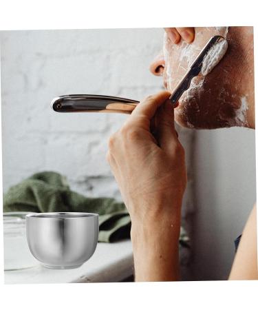 Angoily Double-Walled Stainless Steel Shaving Cup Set - Premium Korean Foam & Razor Tools for Men - Buy Online on SooperMarket.com