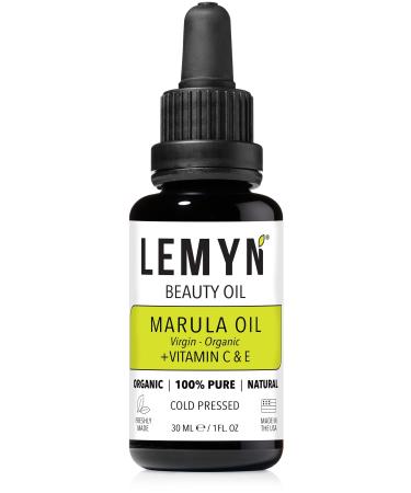 Virgin Marula Face Oil | Supercharged with Vitamin C & E | Freshly Made | Intense Hydration & Radiance Boost | Anti-Aging Skin Care and Face Moisturizer | Organic Vegan Cruelty-Free 1 Fl Oz (Pack of 1)
