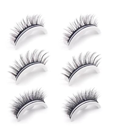 Buy Reusable Self-Adhesive Fake Eyelashes | Realistic & Bushy Makeup Lashes in Crystal Case for Beginners International Shipping Available - Buy Online on SooperMarket.com