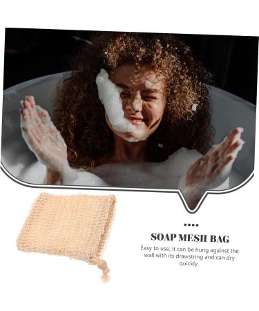 HAPINARY 10pcs Net Soap Foaming Soap Pouches Drawstring Soap Drawstring Sisal Ramie - Buy Online on SooperMarket.com