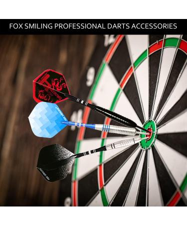 FOX SMILING Dart Flights Accessories Kit - 120PCS (20 Designs) PET Replacement Wings for Steel Tip and Soft Tip Darts - Buy Online on SooperMarket.com