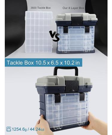 Ducurt 4-Layer Large Tackle Box Organizer for Fishing Storage - Buy Online on SooperMarket.com