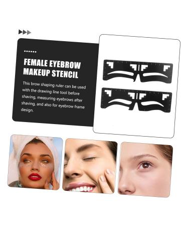 Beavorty 4 pcs Extension Drawing Microblading Measure Rulers Practical Location Tools Kit Supplies DIY 1 count (Pack of 1) Blackx2pcs - Buy Online on SooperMarket.com
