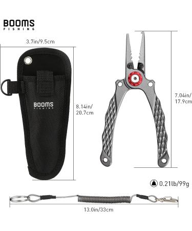 Booms Fishing X02 Aluminium Saltwater Fishing Pliers Kit - Hook Remover, Split Ring Pliers, Braided Line Cutters - X12_7 inch_Gun Color - Buy Online on SooperMarket.com