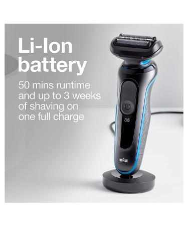 Braun Series 5 5020 Electric Razor for Men Foil Shaver with Beard Trimmer - Rechargeable, Wet & Dry with EasyClean - Black - Buy Online on SooperMarket.com