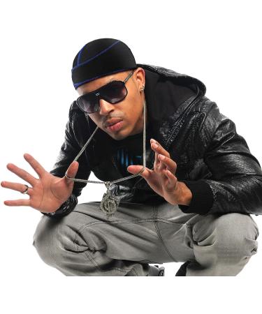 6 Pcs Black Silky Durag Wave Cap Set for Men - No Strings Compressing Doo Rag - Buy Online on SooperMarket.com