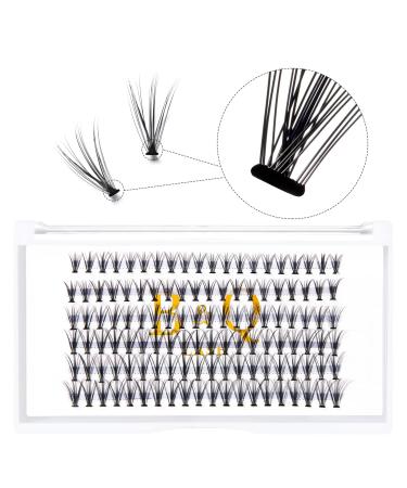 Cluster Lashes 20D-0.07D-16mm 120 Pcs Individual Lashes C D Curl B&Q LASH Individual Eyelashes 10D 20D Individual Cluster Lashes DIY Lash Extensions at Home (20D-D-0.07 16mm) 20D-0.07D 16 mm