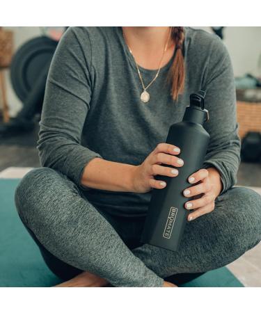 Br Mate ReHydration 25oz Insulated Water Bottle with Straw - Leakproof Stainless Steel Canteen - Dark Aura - Buy Online on SooperMarket.com