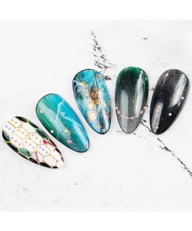 WLLHYF Nail Art Rhinestones Set - 6 Grids for Nails Design, 3D Diamond Beads Gems for DIY Nail Crafts - Buy Online on SooperMarket.com
