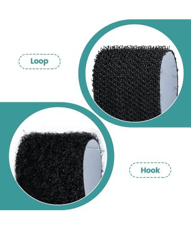20 Sets Hook and Loop Strips with Adhesive  1 x 4 Inch Strong Back Adhesive Fasteners Tape  Double Sided Strips Mounting Tape  Black Total 80 Inch - Buy Online on SooperMarket.com