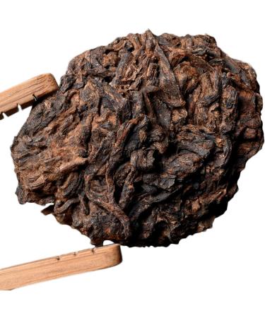 Oriarm Yunnan Ripe Pu Erh Tea Lao Cha Tou - Ripened Aged Puerh Old Tea Nuggets - Chinese Shu Puer Tea 100g Ziplock Resealable Bag Puerh Old Tea Nuggets 100g - Buy Online on SooperMarket.com
