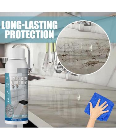 LONGLUAN Furniture Marble Scratch Repair Refurbishment Agent Stone Nano Crystal-Plating Agent Nanometer Crystal Plating Agent Marble Cleaner Stain Remover Marble Stone Cleaner Polishes (3pcs) - Buy Online on SooperMarket.com