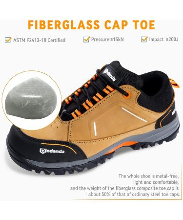 ANDANDA Men's Waterproof Hiking Work Boots - Lightweight and Durable for Industrial, Construction, Electronics Workshop - Size 10 X-Wide - Buy Online on SooperMarket.com