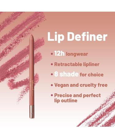 Miss Victoria Nude Lip Liner Pencil - Waterproof Automatic Nude Pink Lipliner with Sharpener | Long Lasting Creamy & Highly Pigmented for Perfect Lip Definition - Buy Online on SooperMarket.com