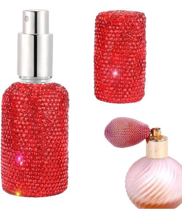 TROONZ Rhinestone Perfume Travel Refillable Bottle | 30ml Portable Spray Atomizer Bottle | Travel Reusable Bottle Container Empty Perfume Spray Bottle For Travel - Buy Online on SooperMarket.com