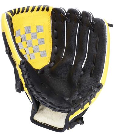Acidea Baseball-glove-sports glove gloves with baseball-PU leather adjustable and comfortable for children adolescents adults right hand left hand 10.5 "yellow