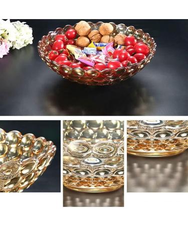 Kitchen Countertop Fruit Rack Fruit Basket Fruit Bowl Fruit Basket Bowl Fruit Basket Creative Crystal Glass Bead Dot Fruit Bowl for Kitchen Decoration Colorful Gold Black Fruit (Color : OneColor) - Buy Online on SooperMarket.com