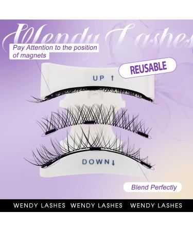Magnetic Lashes 2 Pairs Reusable Magnetic Eyelashes with Applicator No Glue Magnetic Eye lashes Natural Look without Eyeliner Magnetic Lashes Kit(magnetic lashes-Y1+Y3) CX-Y1+Y3 - Buy Online on SooperMarket.com