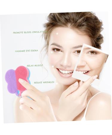 KOMBIUDA Facial Cleansing Brush exfoliator Silicone Brush for face Silicone Facial Cleansing Brush face wash Brush Silicone face Scrubber for Women face Brush Bath Brush Silica Gel The face 7x7cm As Shown - Buy Online on SooperMarket.com