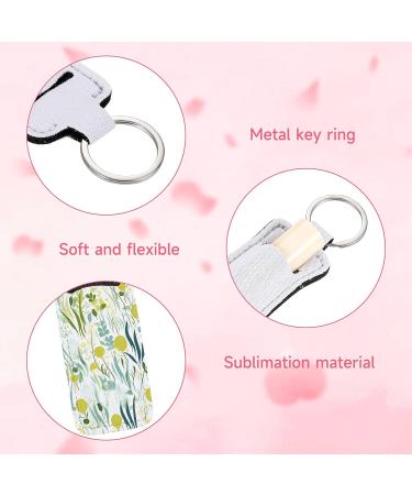 Valyria Sublimation Blanks Chapstick & Lipstick Holder Keychains Bulk Pack - White Rectangle (20 Pcs) - Buy Online on SooperMarket.com
