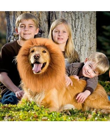 Lion Mane For Dog Lion Mane Costume For Dog Lion Mane For Dogs Large Dog Lion Mane Black Realistic Lion Mane Wig For Head Circumference 6/11/14.5inch (coffee M-11inch) M-11inch coffee - Buy Online on SooperMarket.com