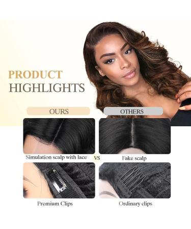 Quantum Love Short Loose Curly Body Wave Wig for Black Women - Mix Brown, 16 inches - Buy Online on SooperMarket.com