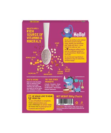 Slurrp Farm Sathu Maavu 100% Natural Health Mix - 7.05 Oz | Nutritious Whole Food - Buy Online on SooperMarket.com