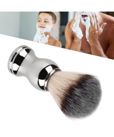 Premium Men's Shaving Brush - Soft Bristles Handcrafted Silver Handle Ideal for Salon & Home Use - Buy Online on SooperMarket.com