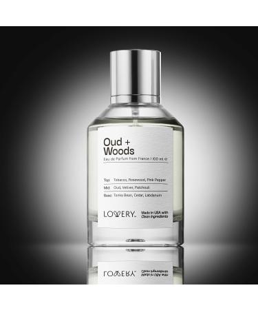 LOVERY Oud Woods Perfume Inspired by T. F.ord Oud Wood Long Lasting Perfume for Women & Men Vegan Clean Fragrane Ingredients 100ml Perfumes for Birthday Gifts for Women Men USA Clean Oud Woods - Buy Online on SooperMarket.com