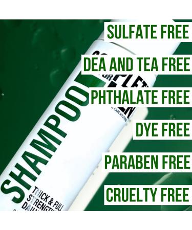 Mens Shampoo for Thicker Hair - Paraben & Sulfate Free Deep Cleansing Strengthening Shampoo | Scalp Care & Daily Hair Cleanser - Buy Online on SooperMarket.com